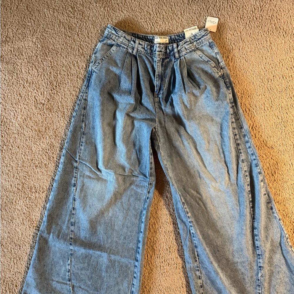 We The Free Light Blue Flare Jeans